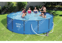 56984 Bestway Круглый каркасный бассейн, 305х100см+фильтр-насос