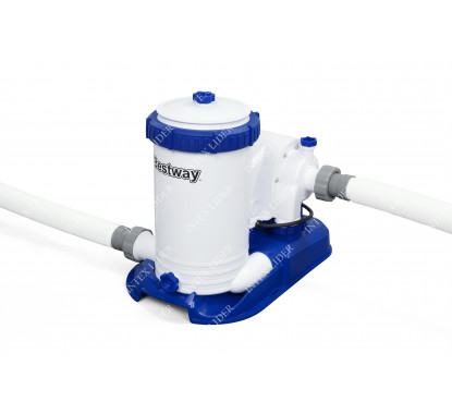 561FM BestWay Каркасный бассейн круглый, 610х132см+фильтрнасос, лестница, тент