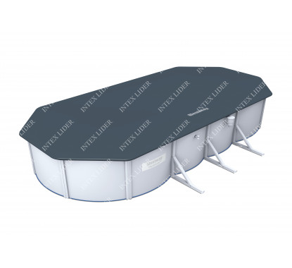 58455 Тент для стального бассейна 740х360х120см Bestway