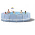 26724 Каркасный бассейн круглый INTEX Prism Frame Pool 457х107+фильтр-насос картр. 3785 л/ч