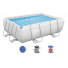 Bestway 56629 Бассейн каркасный прямоугольный + фильтр-насос 282х196х84см